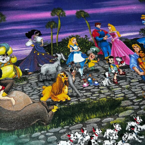 Vintage Disneyland resorts Animation Walt Disney T-shirt All Over Print LARGE - Picture 8 of 12